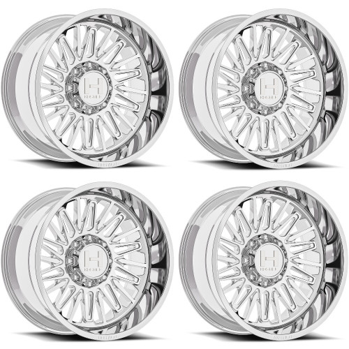 Set 4 20" Hostile H143 Rampage 20x10 8x180 -19mm Armor Plated Lifted Truck Rims