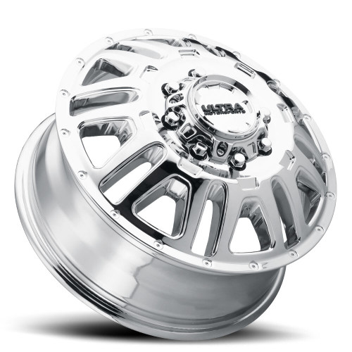 17" Ultra 003FC Hunter Chrome Front Dually 17x6.5 Wheel 8x200 +129mm