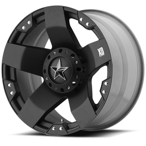 XD XD775 Rockstar 17x8 5x4.5 5x4.75 Matte Black Wheel 17" 10mm For Ford Jeep