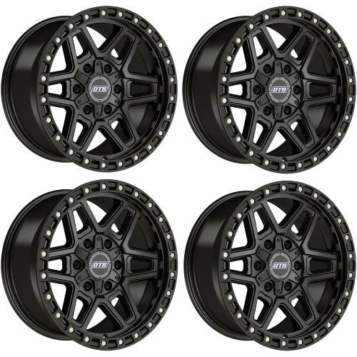 Set 4 17" Dropstars Trail Series 602SB Satin Black 17x9 Wheels 5x5 5x5.5 -12mm