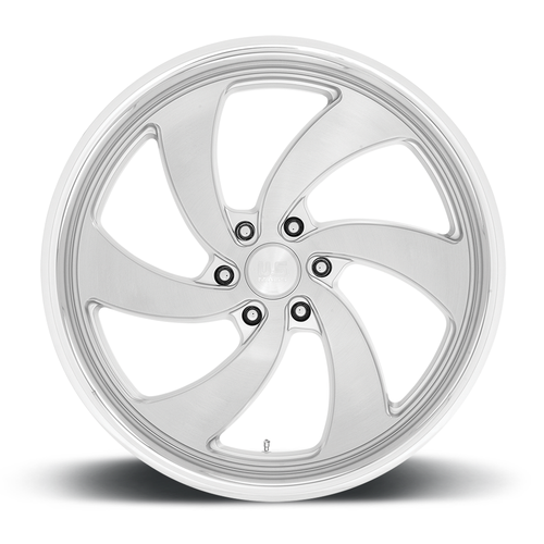 24" US Mag U134 Desperado 24x9 6x135 Silver Brushed Milled Left Wheel 25mm Rim