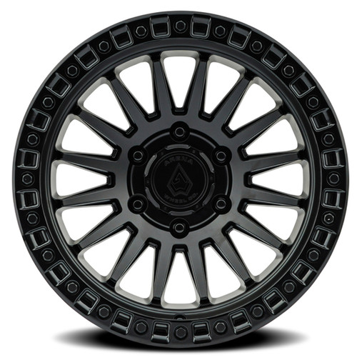 17" Arena Mesa 17x9 5x5 -12mm Wheel Satin Black Center Glossy Black Lip Rim