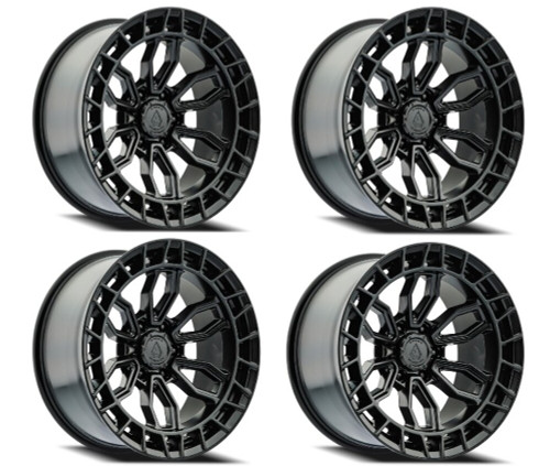 Set 4 17" Arena Recon 17x9 6x135 1mm Satin Black Wheels For Ford Lincoln Rims