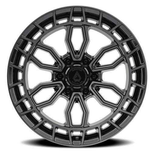 17" Arena Recon 17x9 6x5.5 -12mm Wheel Glossy Black Center Machined DDT Lip Rim