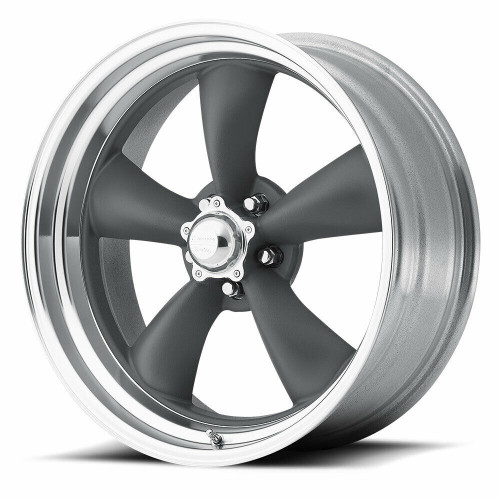 20" American Racing Vintage VN215 Classic Torq Thrust II 20x8 5x5 0mm Gray Wheel