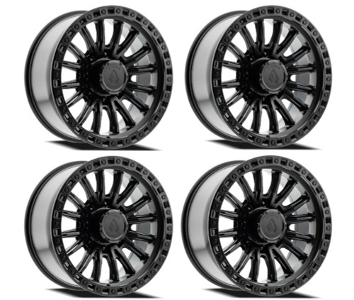 Set 4 20" Arena Mission 20x9 8x6.5 20mm Satin Black Wheels For Chevy GMC Ford