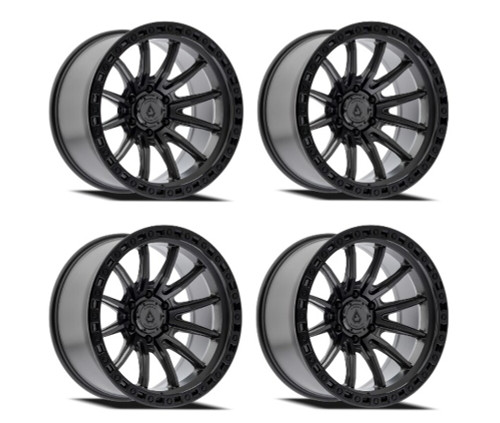 Set 4 20" Arena Mission 20x9 6x135 0mm Satin Black Wheels For Ford Lincoln Rims