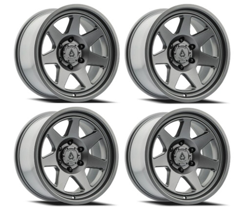 Set 4 20" Arena Ridge 20x9 5x5 0mm Satin Gun Metal Wheels For Jeep Truck Rims