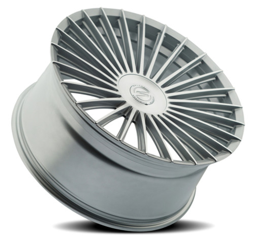 20" Select Bristol Gloss Silver Machined 20x9 Wheel 5x112  20mm Rim