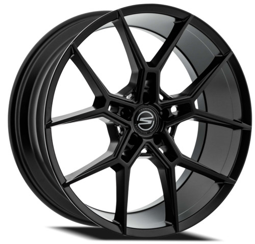 Set 4 24" Select Alpine Satin Black 24x10 Wheels 6x5.5 Rims 25mm For GMC Ram