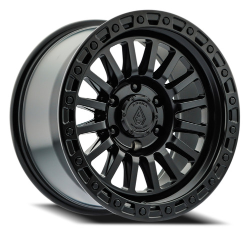 Set 4 17" Arena Trophy 17x9 6x5.5 -12mm Satin Black Wheels Lifted Truck Rims