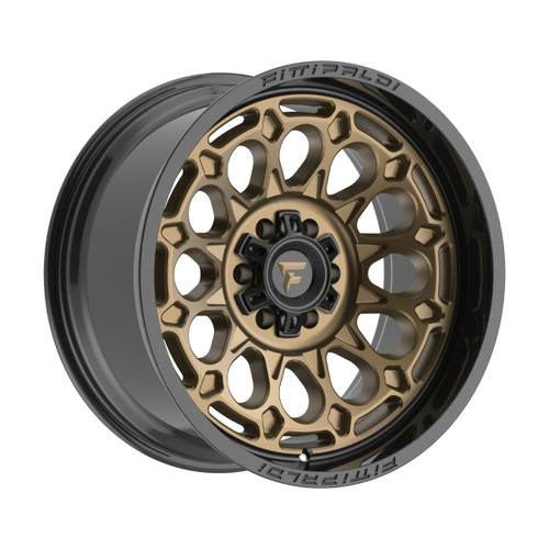 20" Fittipaldi Off Road FA22 20x10 8x6.5 -19mm Gloss Bronze Gloss Black Lip Rim