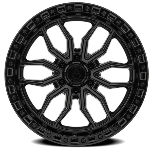 17" Arena Hustle 17x9 6x135 0mm Wheel Satin Black Center Glossy Black Lip Rim