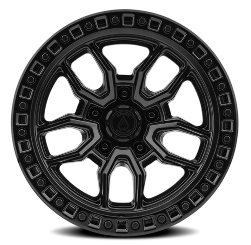 17" Arena Hustle 17x9 5x5 -12mm Wheel Satin Black Center Glossy Black Lip Rim