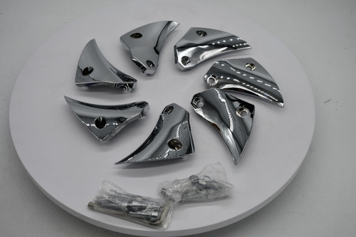 Chrome Wheel Inserts for 1 Grid 17x9 GD01 Right Wheel GD01-17090-CHRM-INSERT-R