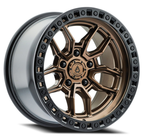 17" Arena Hustle 17x9 5x5 0mm Wheel Smoked Bronze Center Satin Black Lip Rim