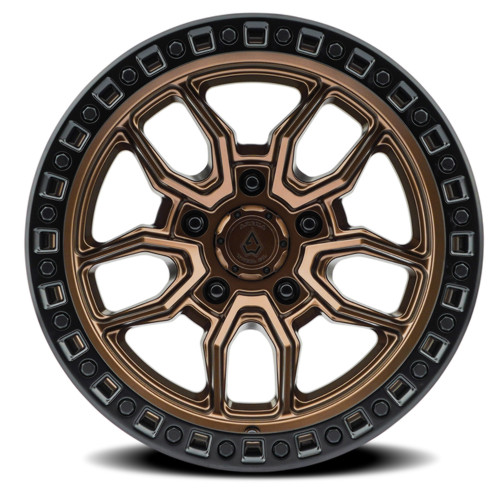 17" Arena Hustle 17x9 5x5 -12mm Wheel Smoked Bronze Center Satin Black Lip Rim