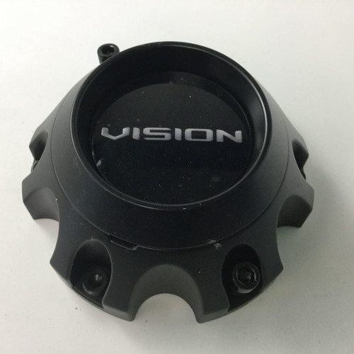 Vision 416 Se7en 417 Creep 6 Lug Satin Black Center Cap 6x5.5 6x135 C416SB-6V