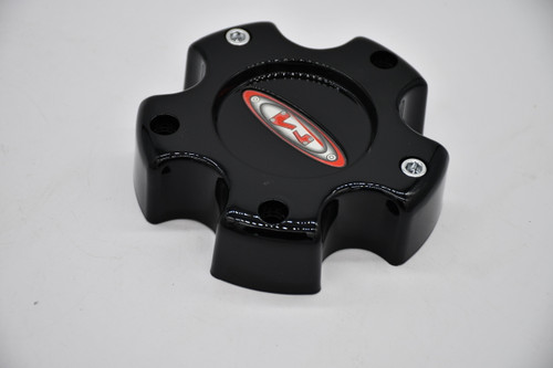 Moto Metal Gloss Black Red Logo Wheel Center Cap Hub Cap 845L121B 4.75"