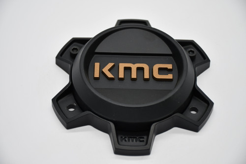 KMC Matte Black Bronze Logo Wheel Center Cap Hub Cap T164H145-6-H30-S6 6.75"