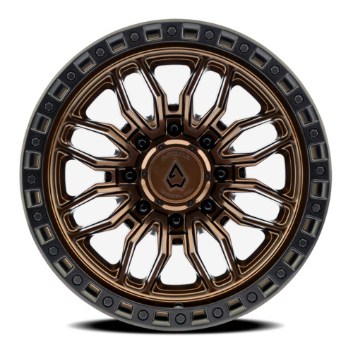 22" Arena Hustle 22x10 8x170 -18mm Smoked Bronze Center Satin Black Lip Wheel