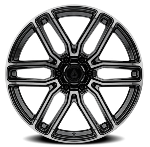 20" Arena Supreme Glossy Black Brushed DDT Face Clear 20x9 Wheel 6x135 1mm Rim
