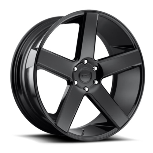 22" DUB 1PC S216 Baller 22x9 5x120 15mm Wheel Gloss Black Rim