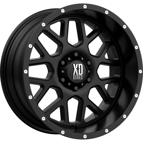 XD XD820 Grenade 22x9.5 6x5.5 Satin Black Wheel 22" 30mm Rim