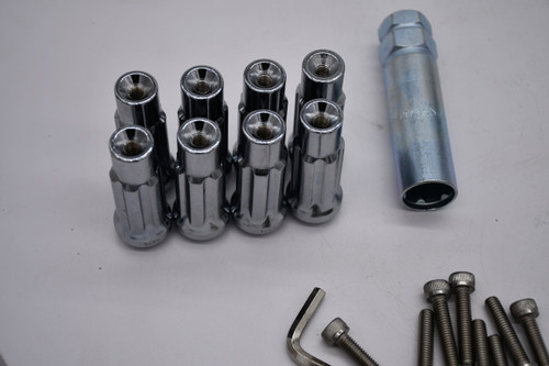 Set 8 RO Lug Nuts RO1415L-8 Fits M14x1.5 Studs allows for Center Cap to be screwed on Works with Ro Center Caps