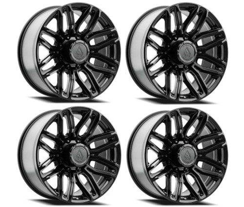 Set 4 20" Arena Supreme 20x9 8x6.5 0mm Satin Black Wheels Truck 8 Lug Rims