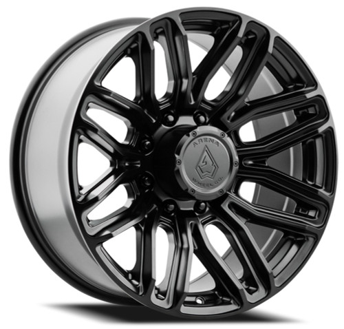 Set 4 20" Arena Supreme 20x9 8x6.5 0mm Satin Black Wheels Truck 8 Lug Rims