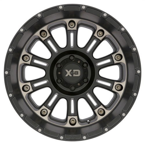 XD XD829 Hoss II 17x9 5x5.0 Satin Black Machined Dark Tint Wheel 17" -12mm Rim