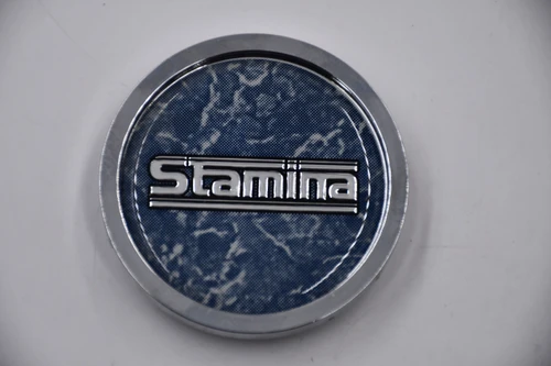 Stamina Chrome / Blue White insert Wheel Center Cap Hub Cap 98-1231 2.5" Stamina Wheels Snap in