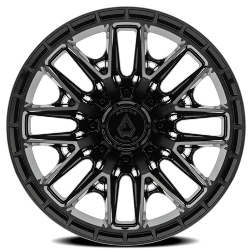 20" Arena Battle 20x10 8x180 -18mm Glossy Black Machined DDT Face & Lip Wheel