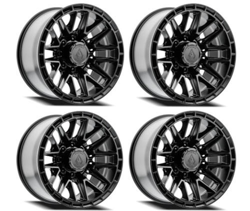 Set 4 22" Arena Battle 22x12 8x170 -44mm Satin Black Wheels Lifted Truck Rims