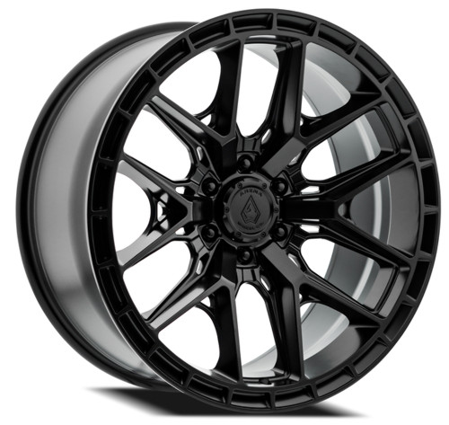 Set 4 22" Arena Battle 22x10 6x5.5 -18mm Satin Black Wheel Lifted Truck SUV Rims