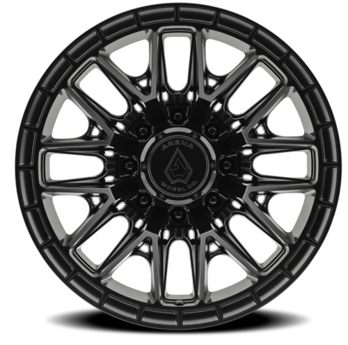 22" Arena Battle 22x10 8x180 -18mm Satin Black Wheel Lifted For Chevy GMC Rim