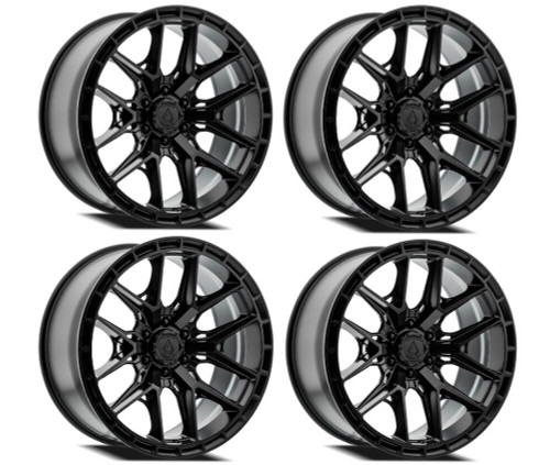 Set 4 20" Arena Battle 20x9 6x5.5 1mm Satin Black Wheels Truck SUV Rims