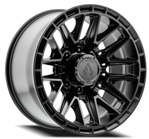 Set 4 20" Arena Battle 20x10 8x6.5 -18mm Satin Black Wheels Lifted Truck Rims