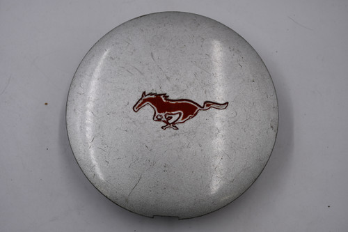 Ford Silver W/ Red Logo Wheel Center Cap Hub Cap F4ZC-1A096-CB 6.75" OEM Ford Mustang
