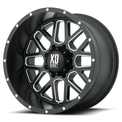 XD XD820 Grenade 16x7 6x130 Satin Black Milled Wheel 16" 42mm Rim