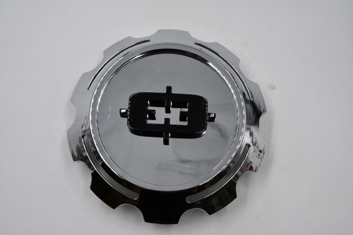 Vision 390 Empire Chrome Black Logo Center Cap C390-5V 7.5 Inch Replacement