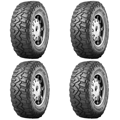 Set 4 LT295/55R20/10 Kumho Tires Road Venture MT71 Radial Tires 2955520 Mud Terrain 123/120Q