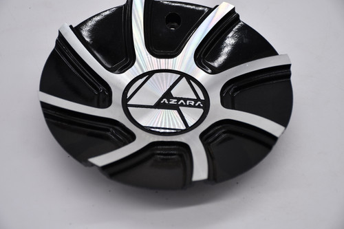 Azara AZA-519 Wheel Center Cap Gloss Black Black Machined 20" 22" 24" 26" 28" 30