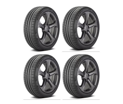 Set 4 245/45ZR19XL Kumho Tires Ecsta PS91 Radial Tires 2454519 Ultra High Performance 102(Y)