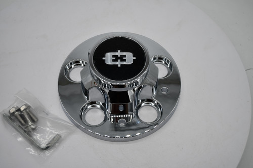 Vision Wheels chrome center cap, part number C54-61V, 6.75-inch replacement cap for compatible Vision 54 Cheyenne 5x4.75 wheels.