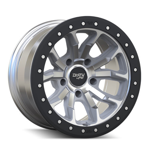 Set 4 17" Dirty Life DT-1 Machined 17x9 6x5.5  -12mm Offroad Truck SUV Wheels