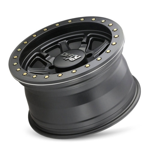 17" Dirty Life DT-2 17x9 Matte Black W Simulated Ring 6x5.5 Wheel -12mm Rim