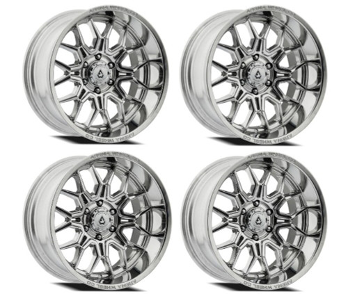 Set 4 20" Arena Violator Milled 7 Polished 20x10 Wheels 6x135 -18mm lifted Rims