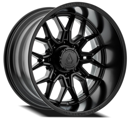 Set 4 22" Arena Violator Satin Black 22x12 Wheels 8x180 -44mm Lifted Truck Rims